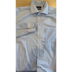 Lauren Ralph Lauren Black Label Light Blue Stretch Fabric Regular Fit Collared B